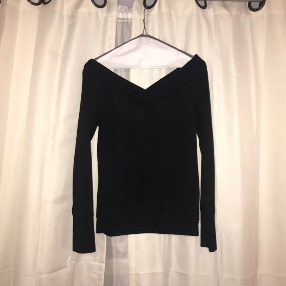 Sexy Off the Shoulder Black Sweater